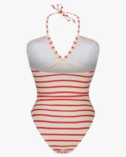 ChelleSW Swimsuit - Red Striped