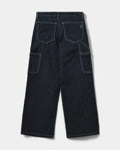 CIANNASY JEANS - Dark Blue striped