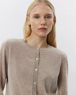 CISSESW CARDIGAN - Brown melange