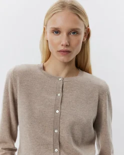 CISSESW CARDIGAN - Brown melange