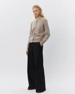 CISSESW CARDIGAN - Brown melange