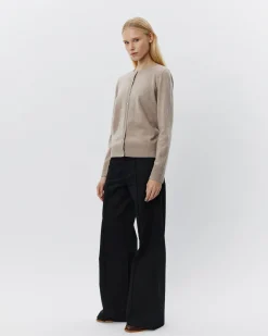 CISSESW CARDIGAN - Brown melange