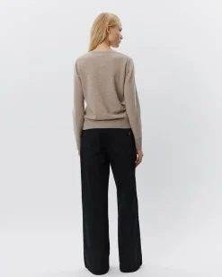 CISSESW CARDIGAN - Brown melange