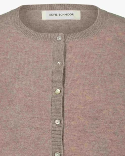 CISSESW CARDIGAN - Brown melange