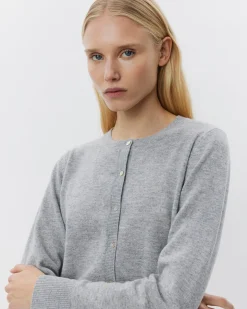 CISSESW CARDIGAN - Grey melange