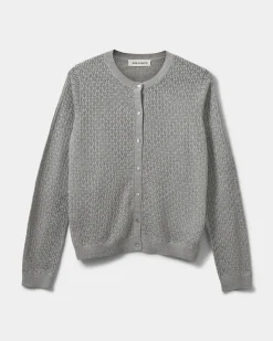 CISSESW CARDIGAN - Grey melange