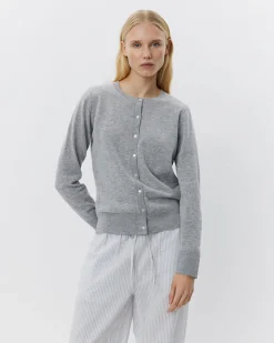 CISSESW CARDIGAN - Grey melange