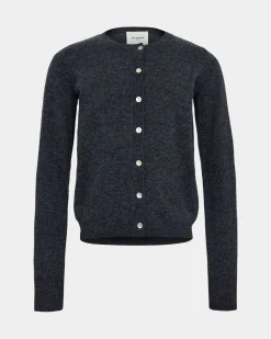 CISSESY CARDIGAN - Dark grey melange