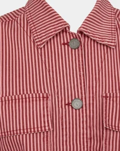 CORALIESW JACKET - Red Striped