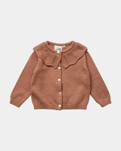 DAYASB CARDIGAN - Rosy brown