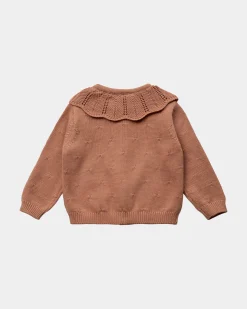 DAYASB CARDIGAN - Rosy brown