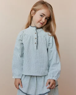 DELVASK SHIRT - Black thin stripe