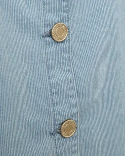 DEMISW VEST - Light Blue striped