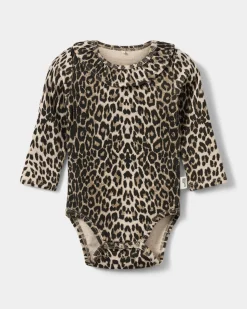 DICTESB BODYSTOCKING - Light brown leopard