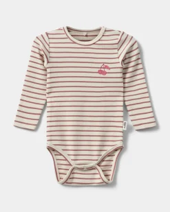 DICTESB BODYSTOCKING - Off White Striped