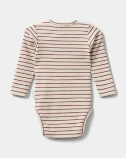 DICTESB BODYSTOCKING - Off White Striped