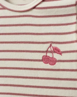 DICTESB BODYSTOCKING - Off White Striped