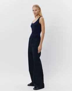 DIZASW TOP - Dark blue