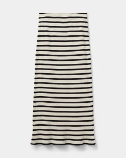 DIZASY SKIRT - Black striped