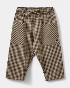 DONSB TROUSERS - Brown check