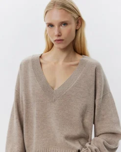 EDENSW SWEATER - Brown melange