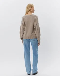 EDENSW SWEATER - Brown melange