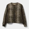 ELISW SWEATSHIRT - Light brown leopard