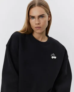 ELISW SWEATSHIRT - Washed black