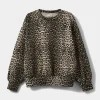 ELISY SWEATSHIRT - Light brown leopard
