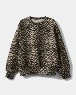 ELISY SWEATSHIRT - Light brown leopard
