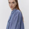 ELYNSW SHIRT - Blue striped