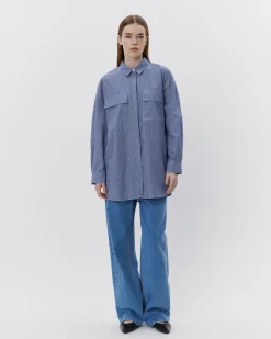ELYNSW SHIRT - Blue striped