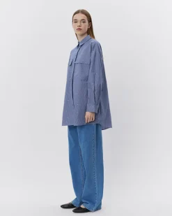 ELYNSW SHIRT - Blue striped