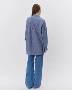 ELYNSW SHIRT - Blue striped