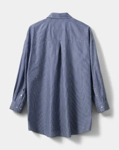 ELYNSW SHIRT - Blue striped