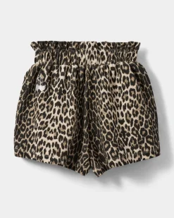 ESTRELLASK SHORTS - Light brown leopard
