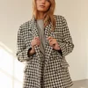 EVIESW JACKET - Black checked