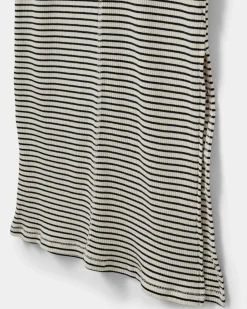 FACITASY DRESS - Black striped