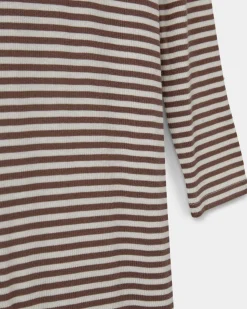 FACITASY DRESS - Brown Striped