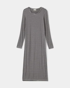 FACITASY DRESS - Navy Striped