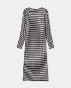 FACITASY DRESS - Navy Striped