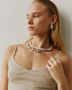 FAUNASW TOP - Beige Melange