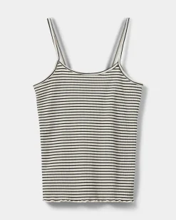 FAUNASW TOP - Black striped