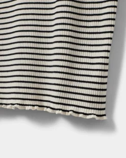 FAUNASW TOP - Black striped
