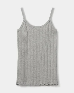FAUNASY POIENTELLE TOP - Grey mel