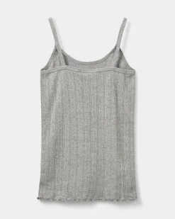 FAUNASY POIENTELLE TOP - Grey mel