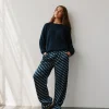 FIASY HIGH WAIST TROUSERS - Navy Blue