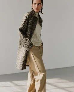 FILIPASW COAT - Light brown leopard