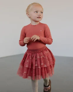 FINJASK T-SHIRT LONG SLEEVE - Coral Pink