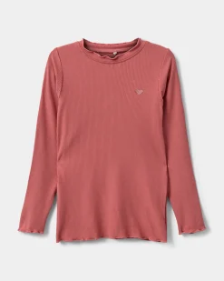 FINJASK T-SHIRT LONG SLEEVE - Coral Pink